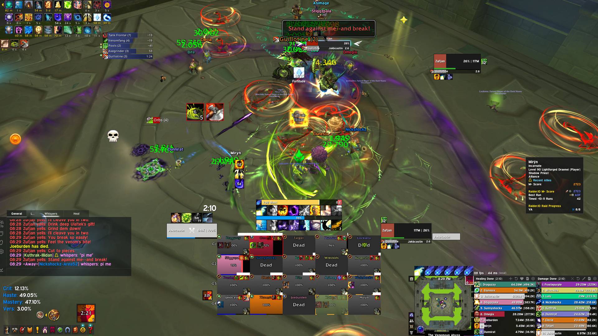 Jak's Midnight Healer UI Preview Image