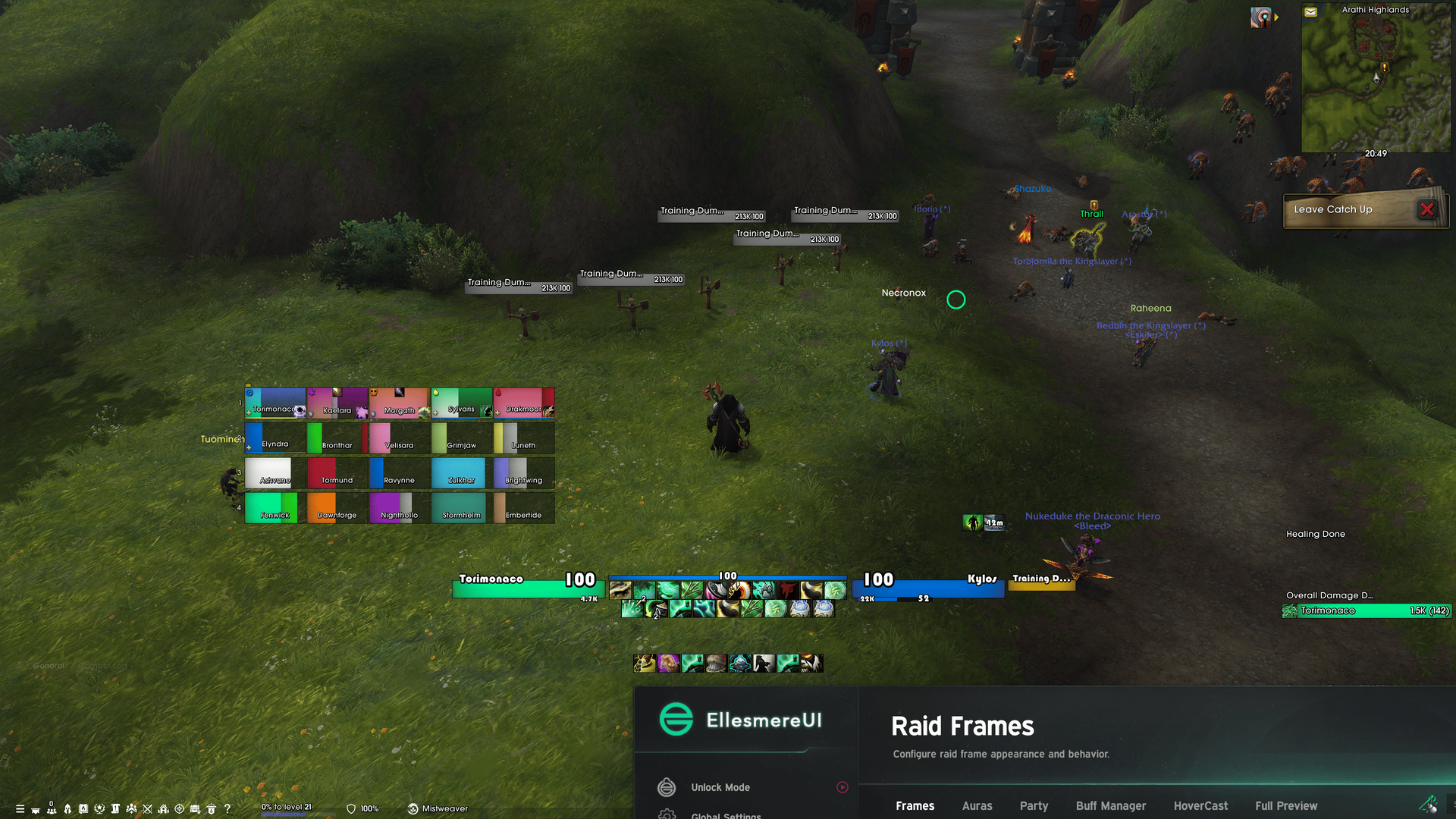 Tori White. My healer UI: modified and improved EllesmereUI. Preview Image